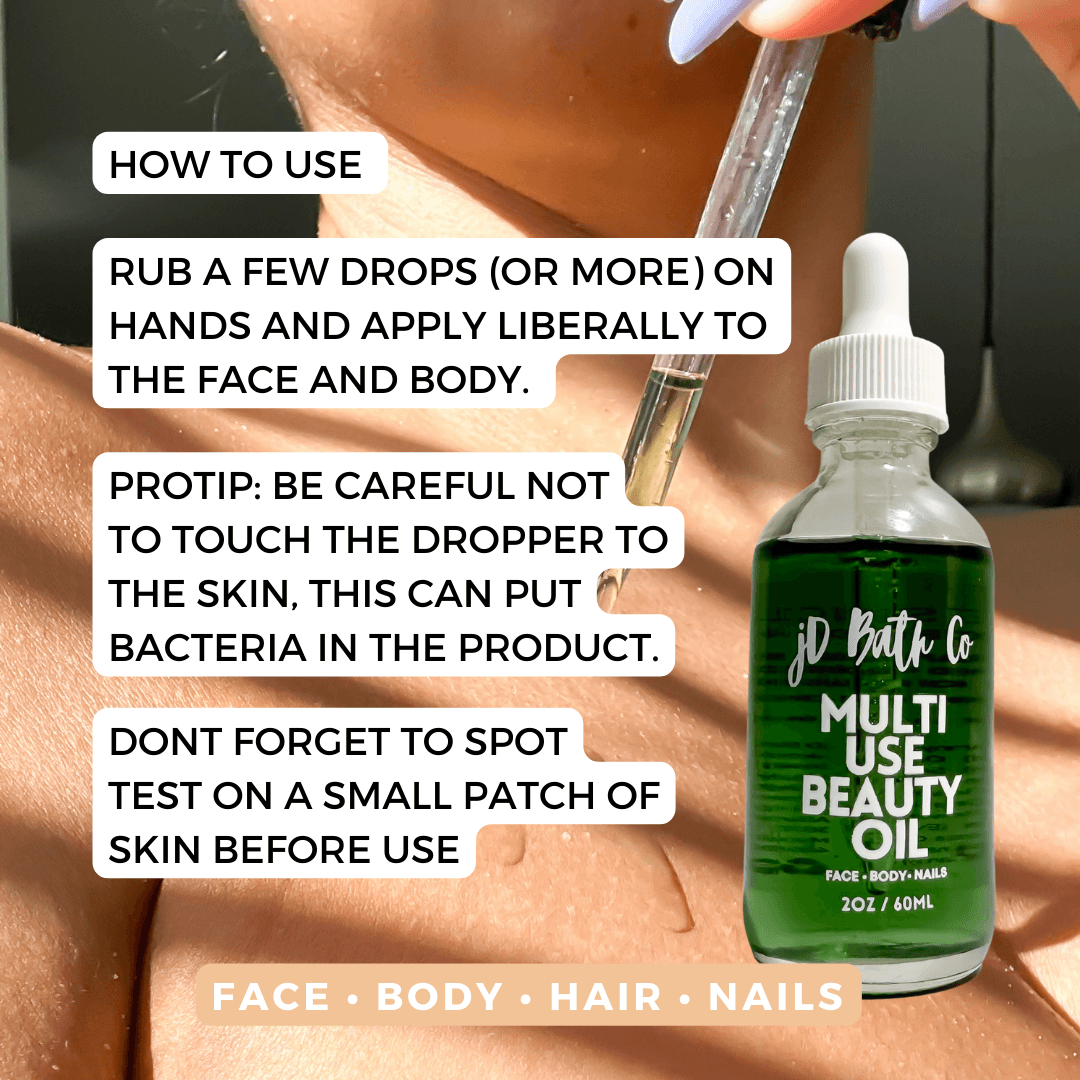 Multi Use Skin Clearing Blue Oil - jD Bath Co