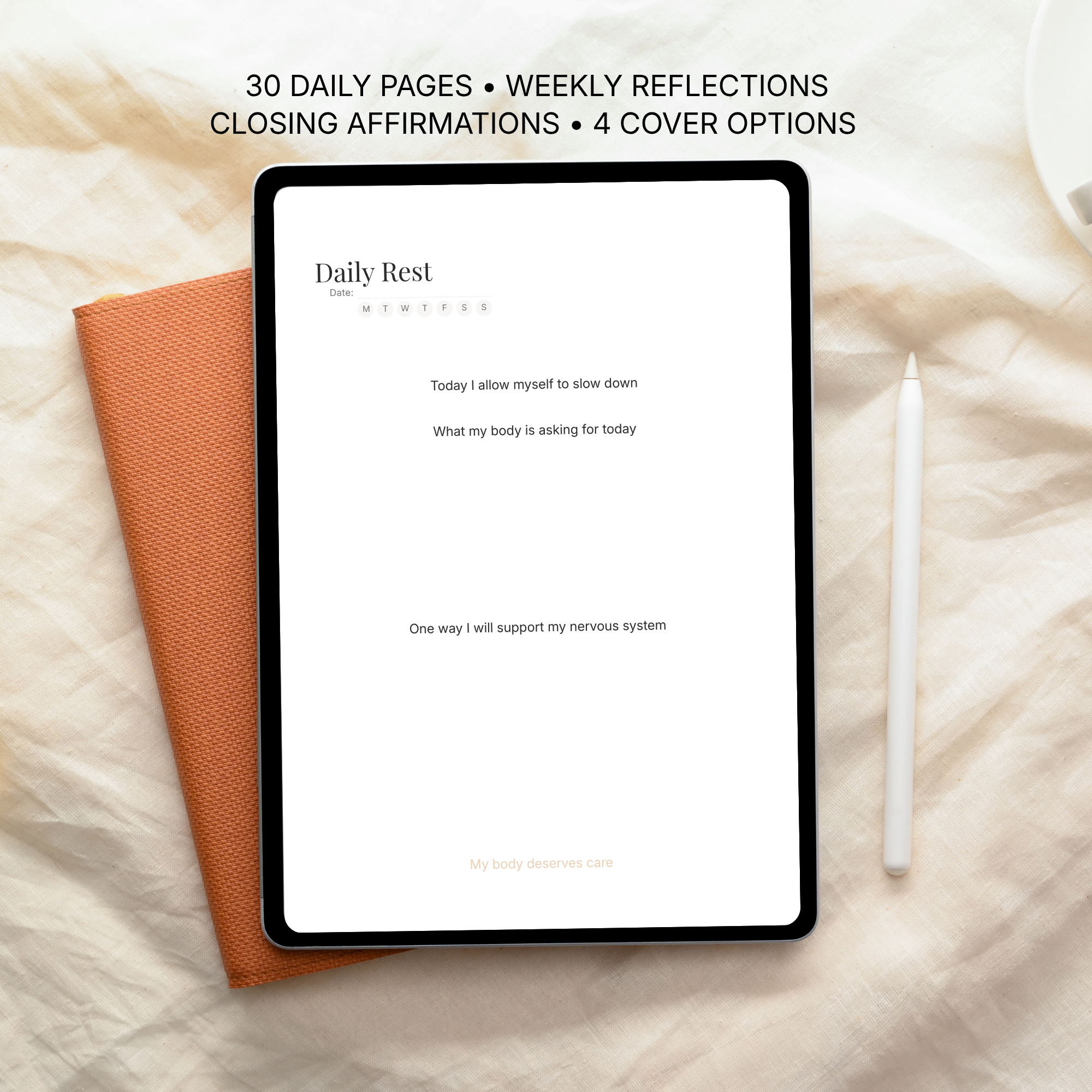 Rest is a Sacred Practice Journal | Burnout Recovery (Digital Journal)