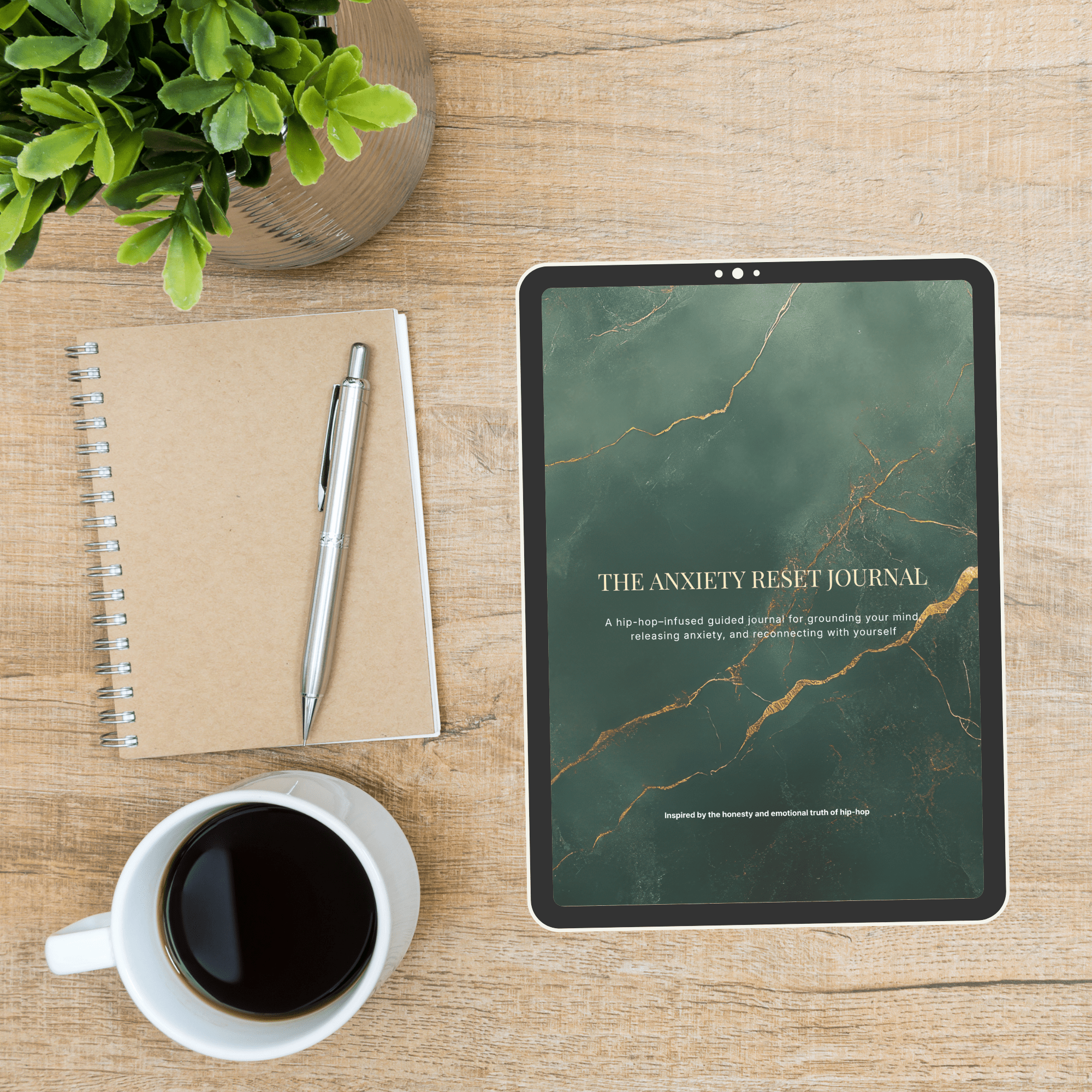 Hip Hop Inspired Anxiety Reset Journal for Women (Digital Download) - jD Bath Co - 