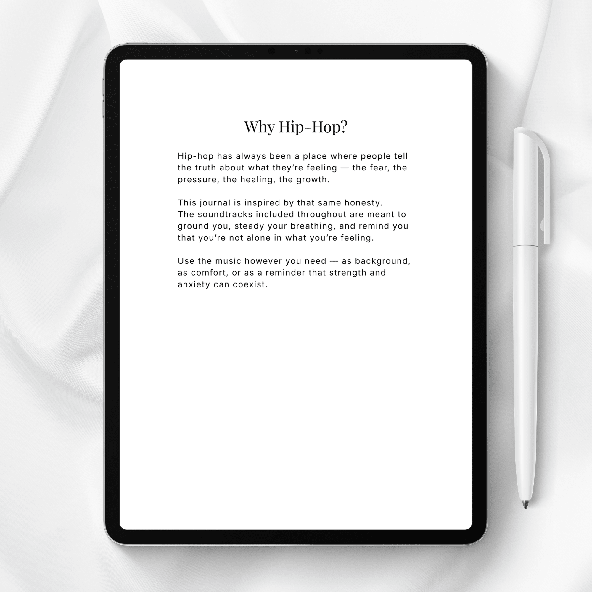 Hip Hop Inspired Anxiety Reset Journal for Women (Digital Download) - jD Bath Co - 