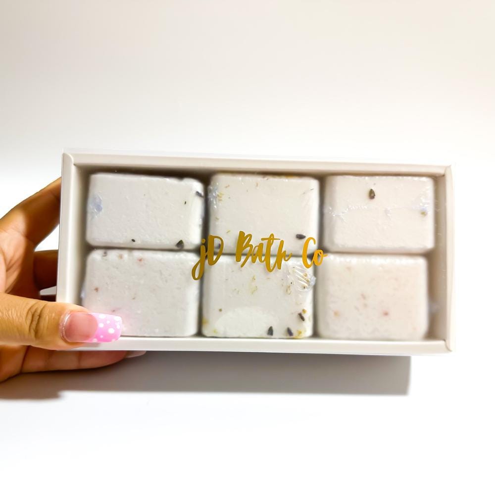 Handmade Organic Bath Bombs: Rose, Tea Tree & Lavender - Box Set of 5