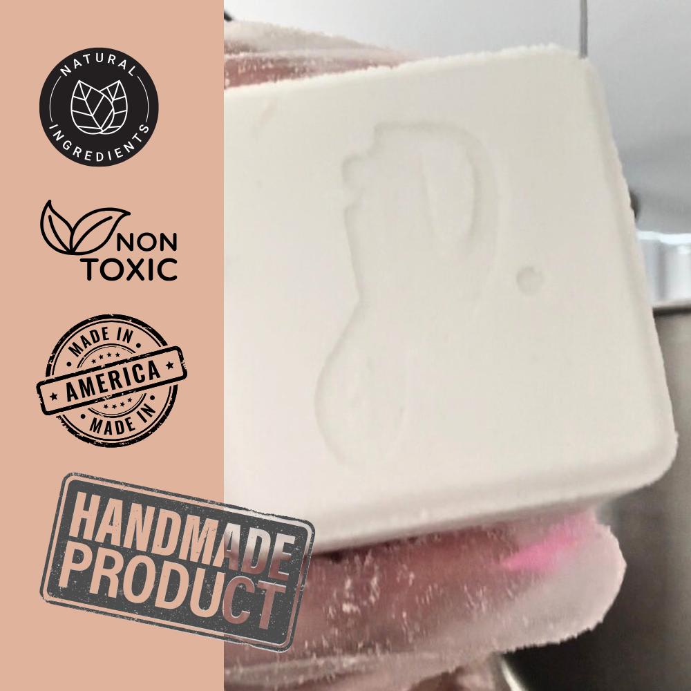 Handmade Organic Bath Bombs: Rose, Tea Tree & Lavender - Box Set of 5