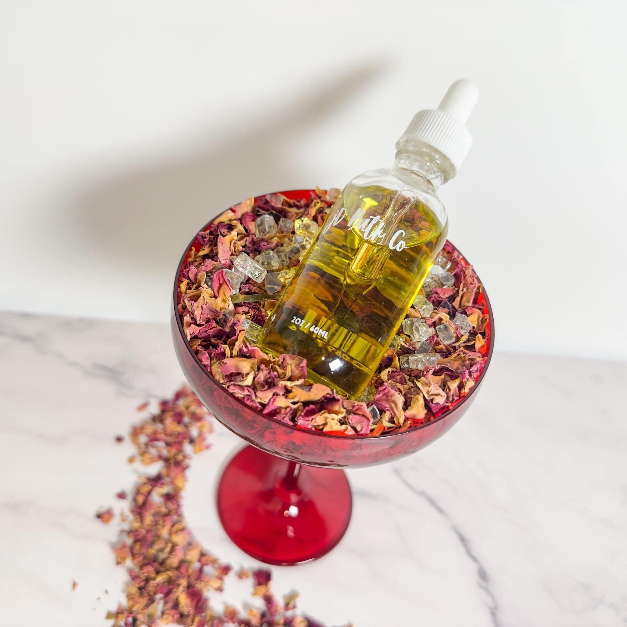 Organic Rose Face & Body Oil: Vegan Moisturizer for Sensitive Skin