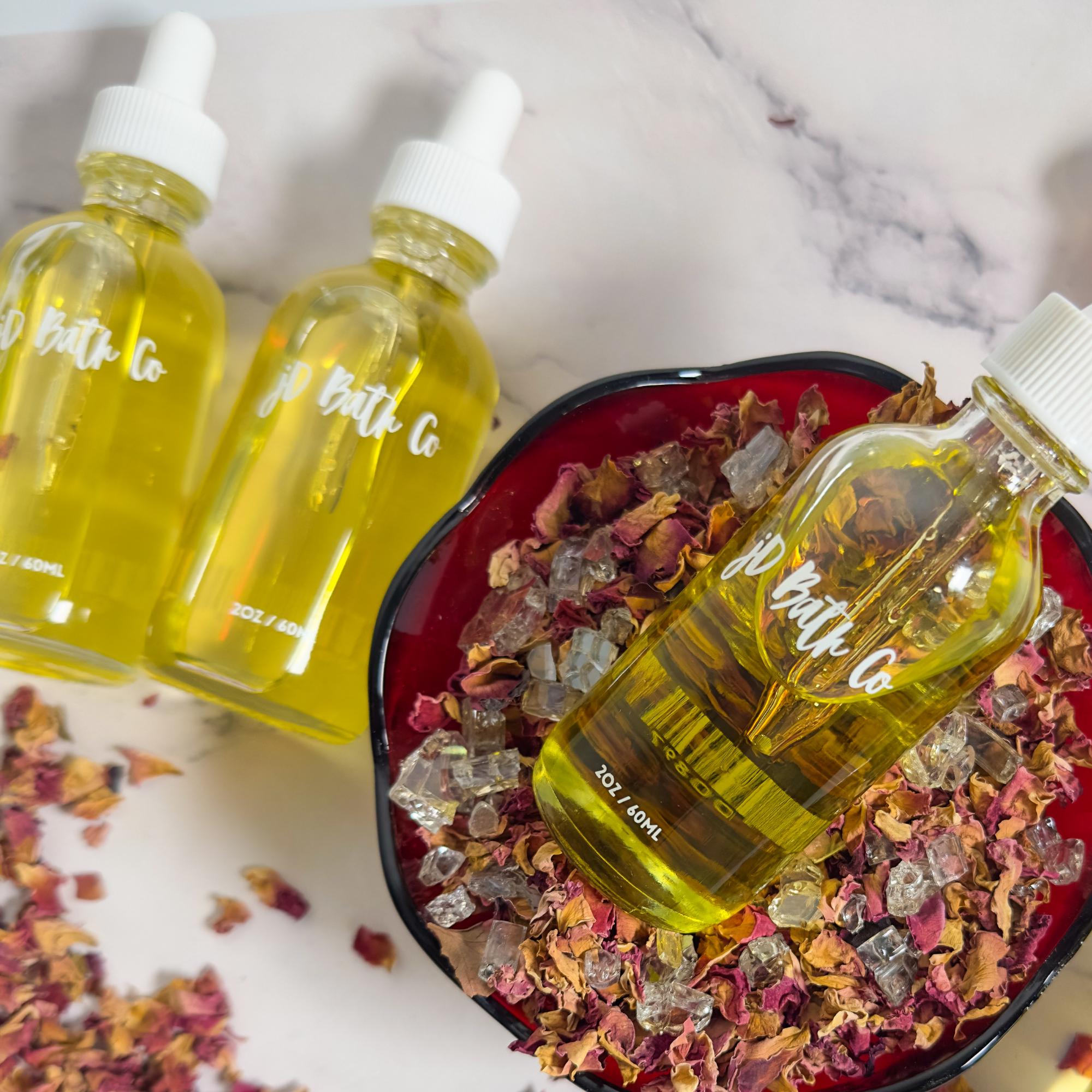 Organic Rose Face & Body Oil: Vegan Moisturizer for Sensitive Skin