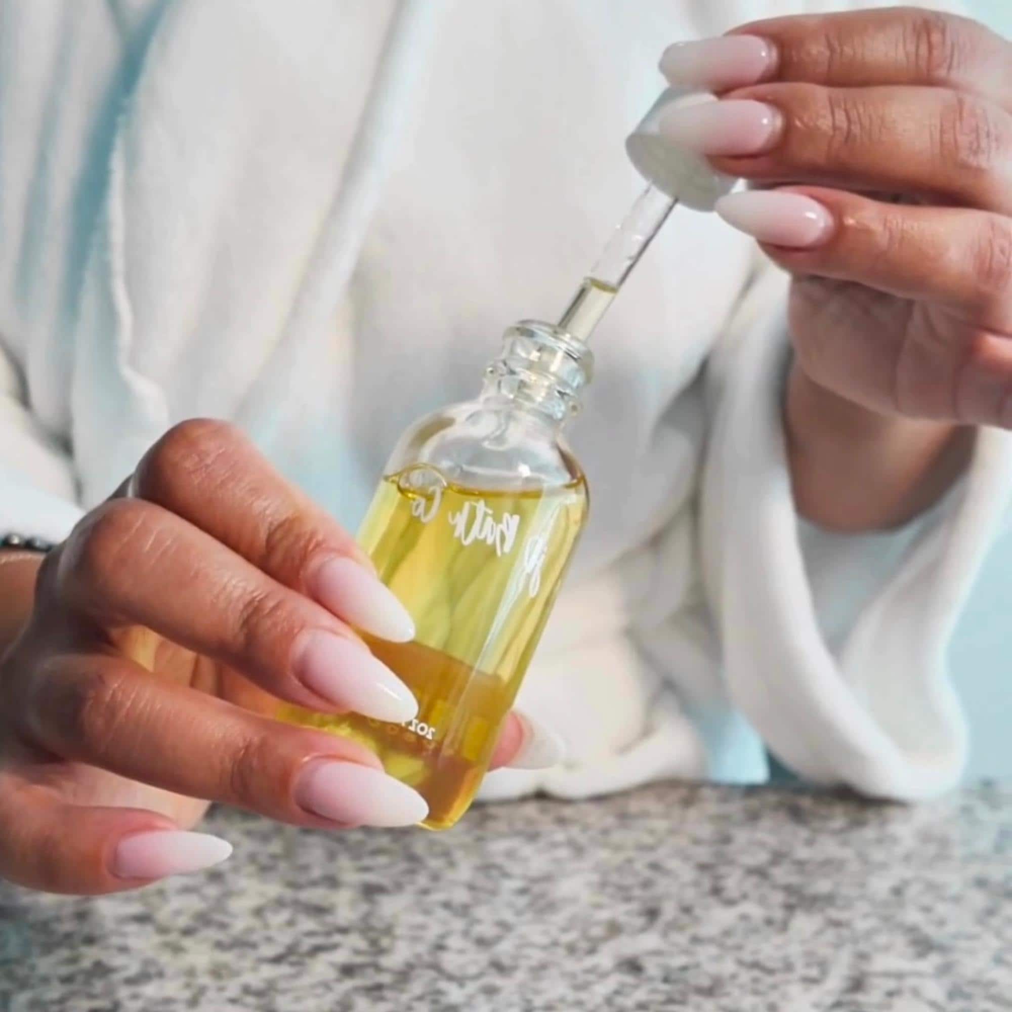 Organic Rose Face & Body Oil: Vegan Moisturizer for Sensitive Skin