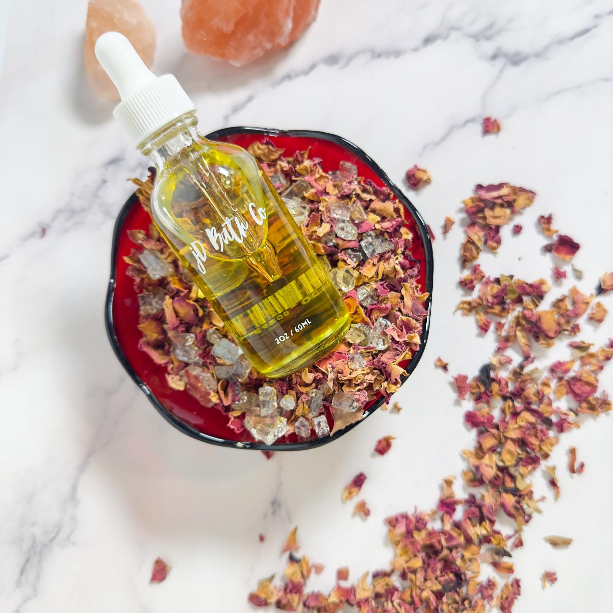 Organic Rose Face & Body Oil: Vegan Moisturizer for Sensitive Skin