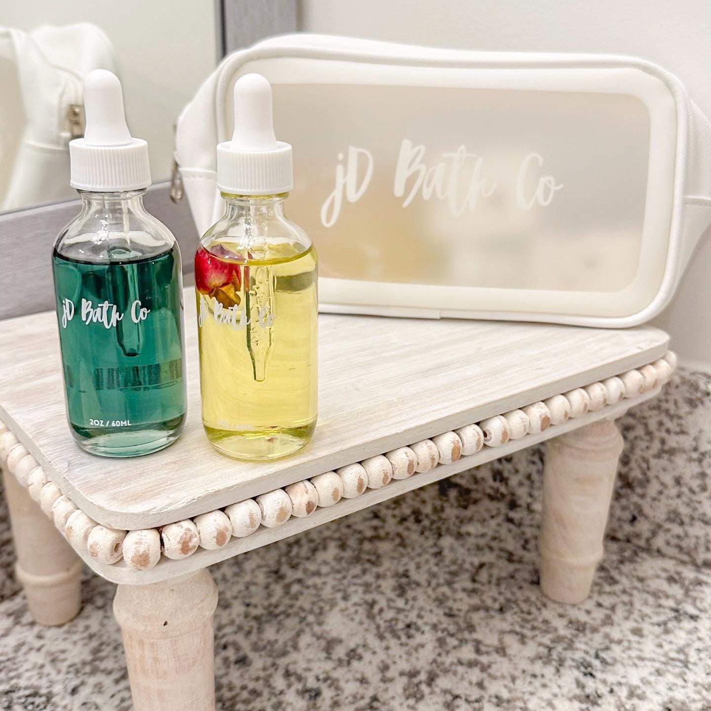 jD Bath Co. Hydrating Oil Duo  Rose Glow & Blue Calm Oils
