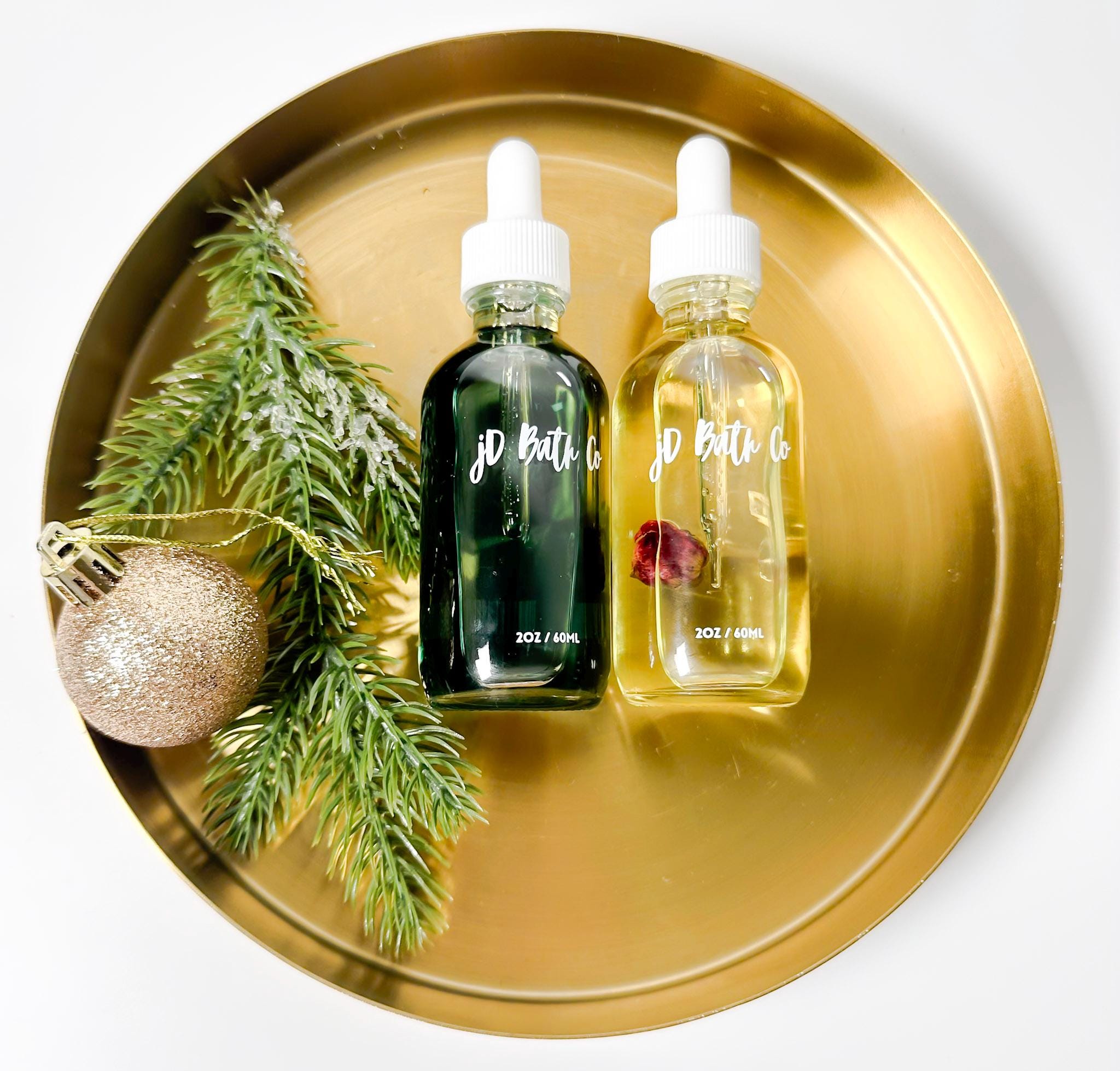 jD Bath Co. Hydrating Oil Duo  Rose Glow & Blue Calm Oils
