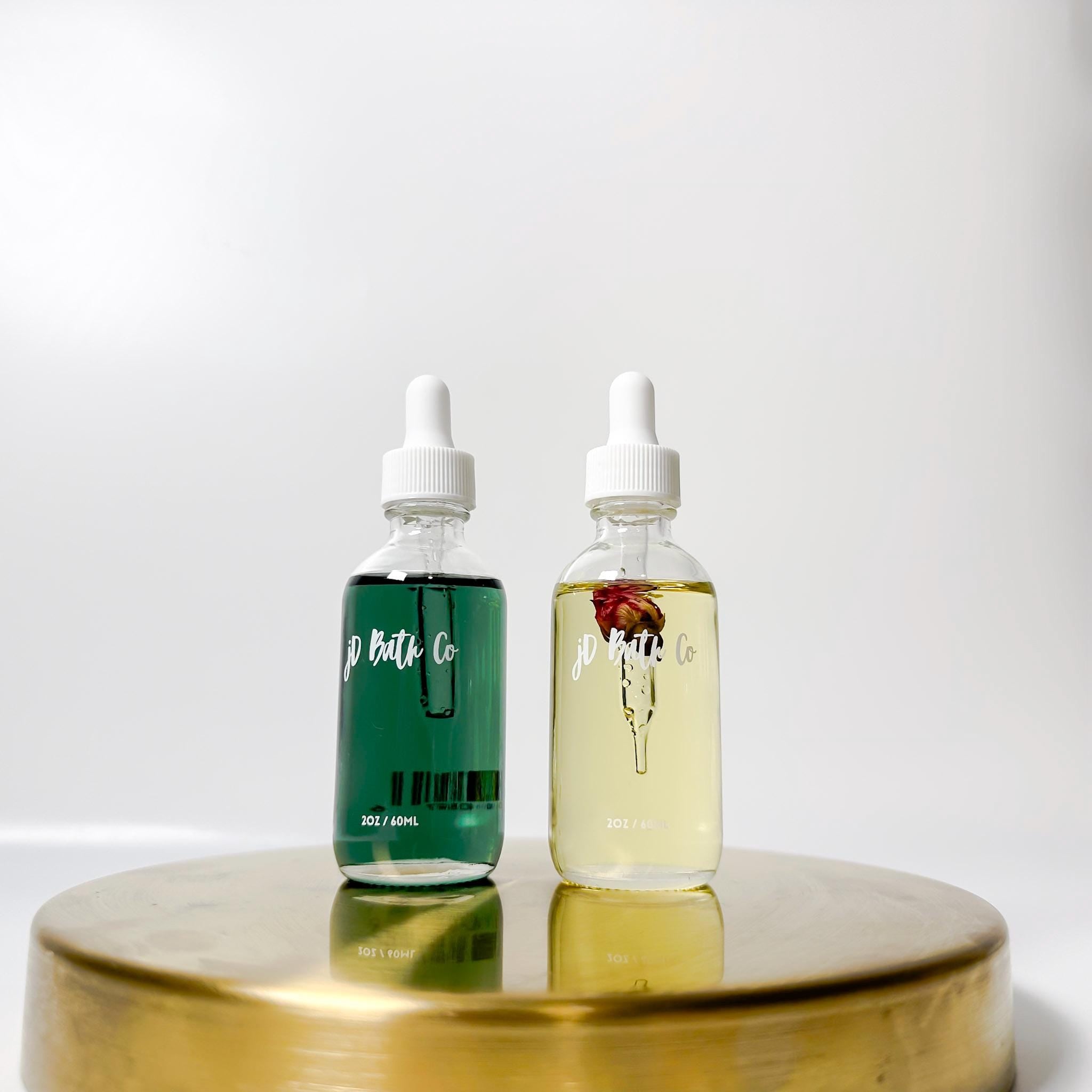 jD Bath Co. Hydrating Oil Duo  Rose Glow & Blue Calm Oils