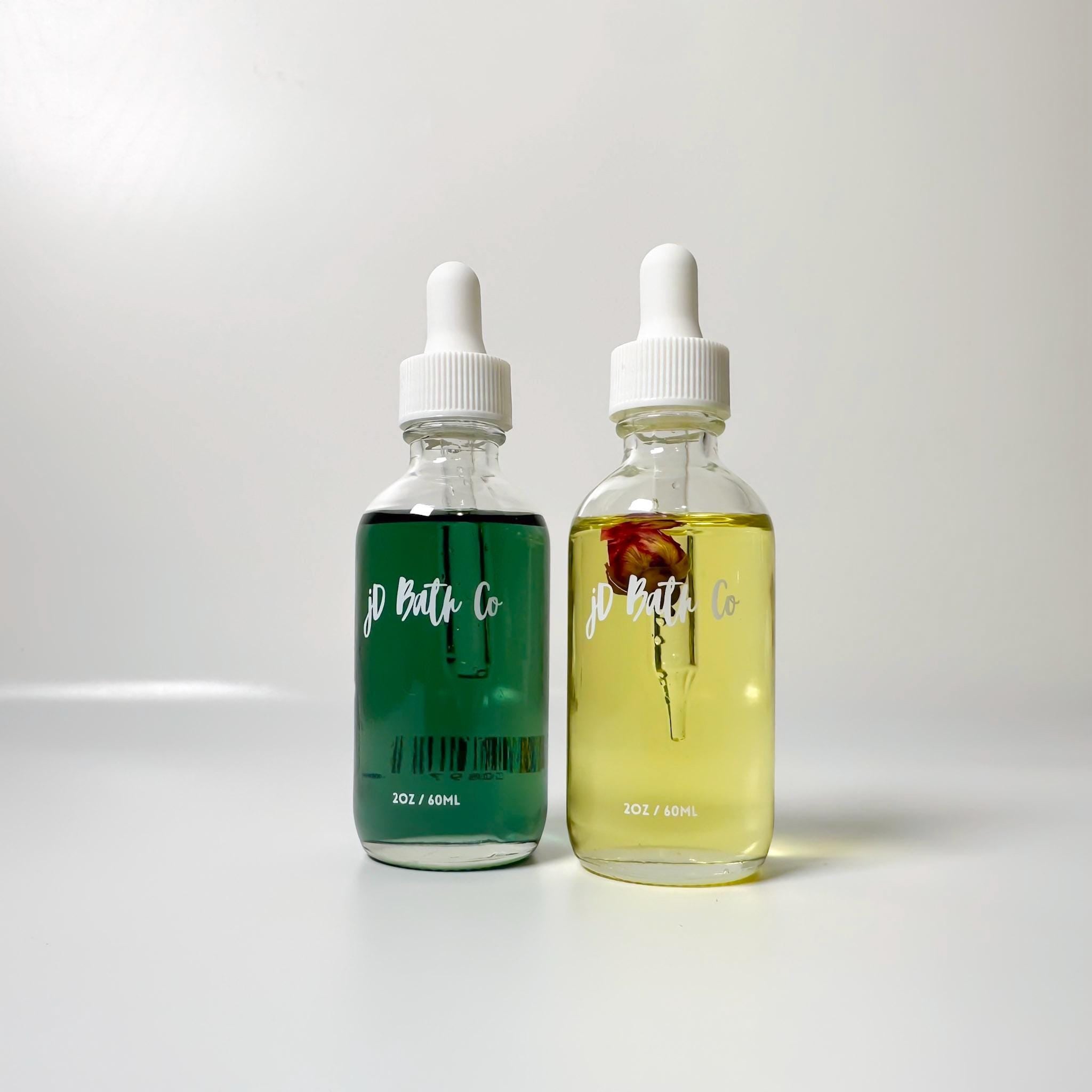 jD Bath Co. Hydrating Oil Duo  Rose Glow & Blue Calm Oils