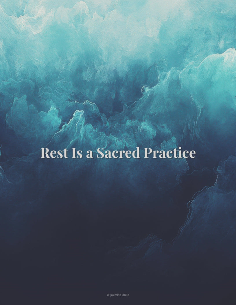 Rest is a Sacred Practice Journal | Burnout Recovery (Digital Journal)