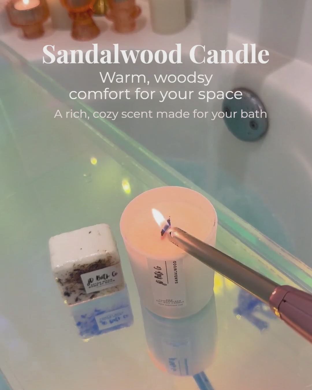 Sandalwood Scented Soy Candle