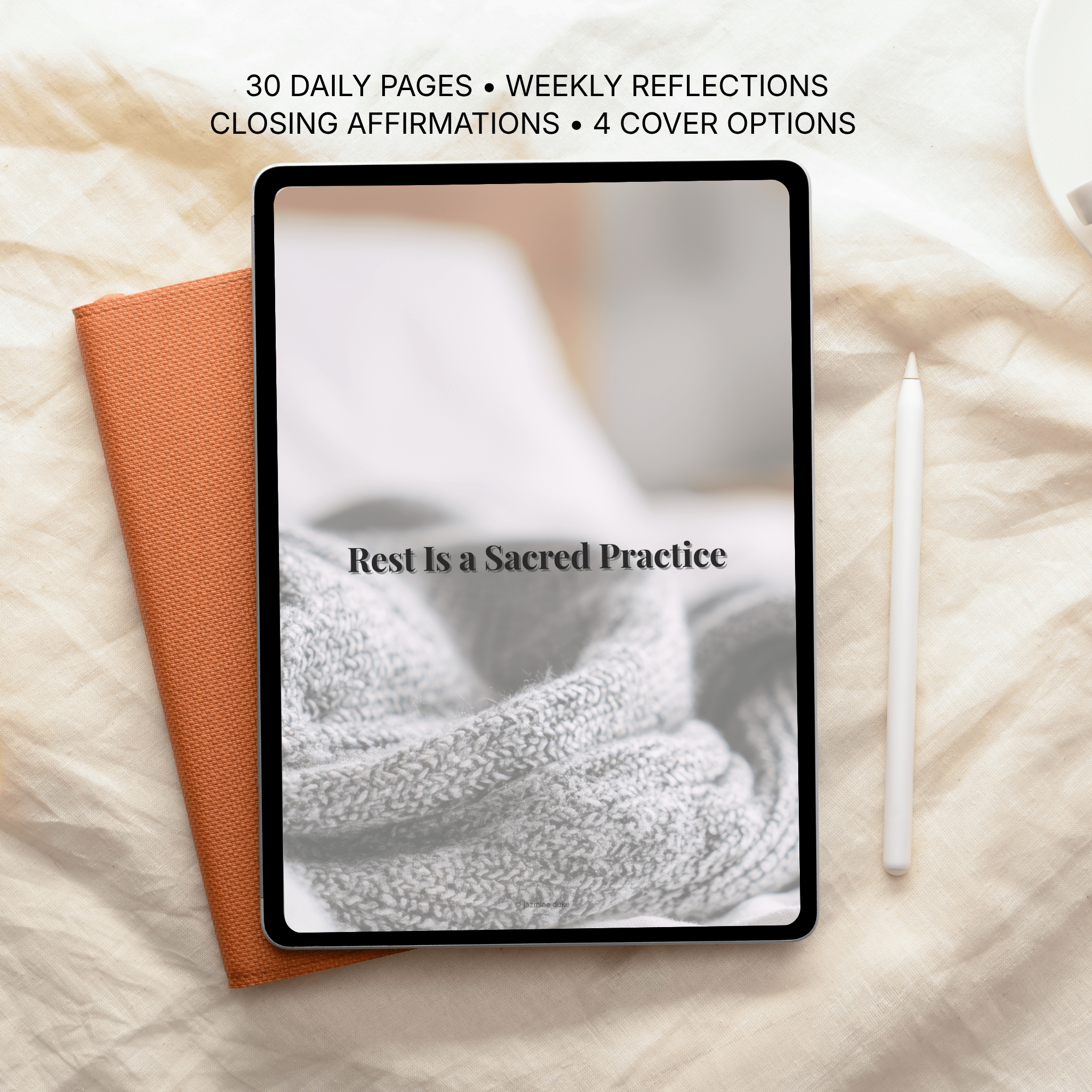 Rest is a Sacred Practice Journal | Burnout Recovery (Digital Journal) - jD Bath Co-