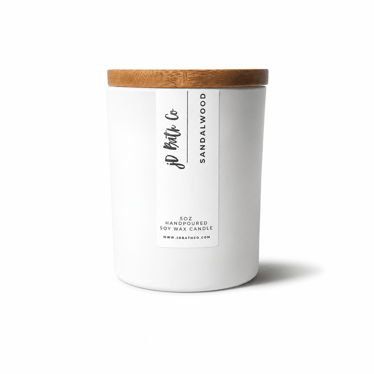 Sandalwood Scented Candle – Sandalwood Soy Candle | Warm, Relaxing Home Fragrance - jD Bath Co-