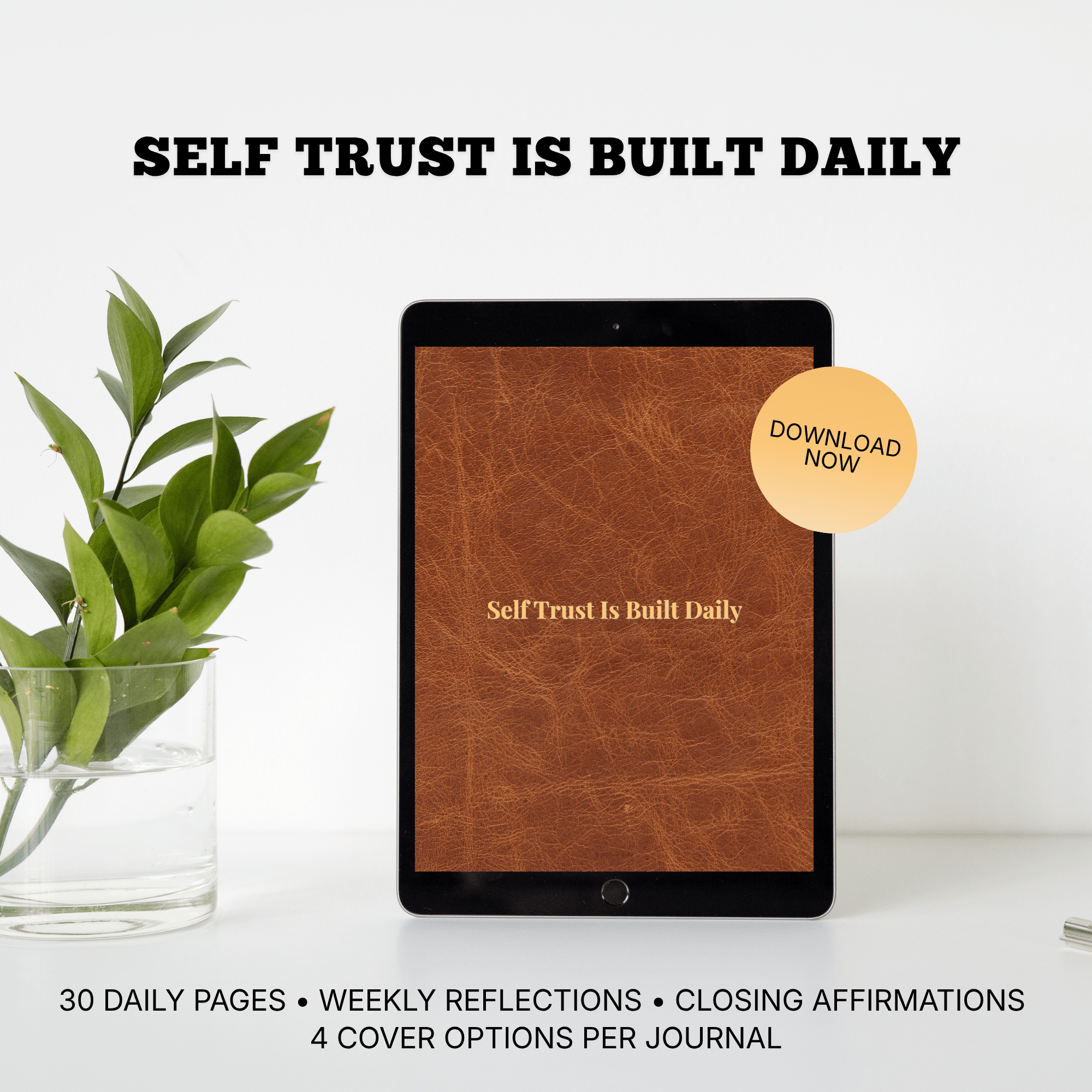 Self Trust 30-Day Digital Journal | Inner Voice & Boundaries (Digital Journal) - jD Bath Co-